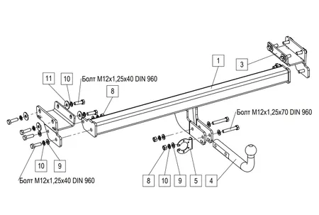 Фаркоп Baltex для Tenet T4L 2026- 269087 в Ижевск