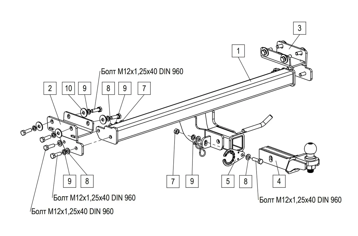 Фаркоп TowRus для Tenet T4L 2026- 269086 в Ижевск