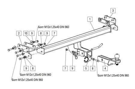 Фаркоп TowRus для Tenet T4L 2026- 269086 в Ижевск