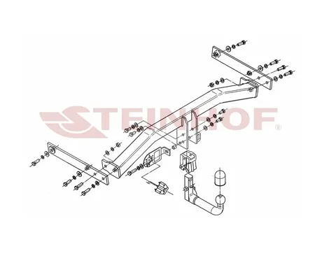 Фаркоп Steinhof для Volkswagen Tiguan 2007-2015 V-129 в Ижевск