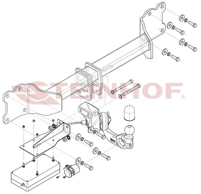 Фаркоп Steinhof для Audi Q7 2015-2020 A-127 в Ижевск