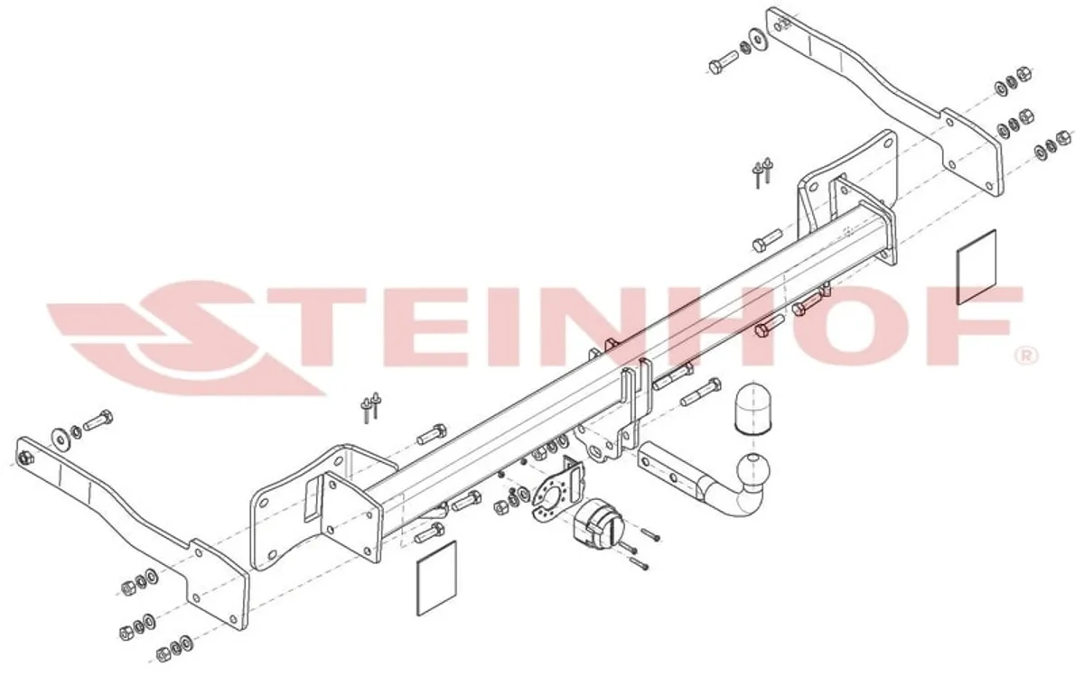 Фаркоп Steinhof для Volkswagen Transporter T7 2024- F-321 в Ижевск Фаркоп Steinhof для Volkswagen Transporter T7 2024- F-321 в Ижевск